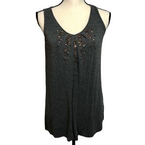 Eileen Fisher Beaded Italian Yarn Tank